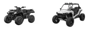 Two All-Purpose Vehicles
