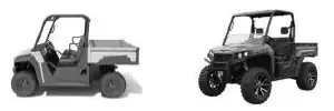 Two Utility Vehicles